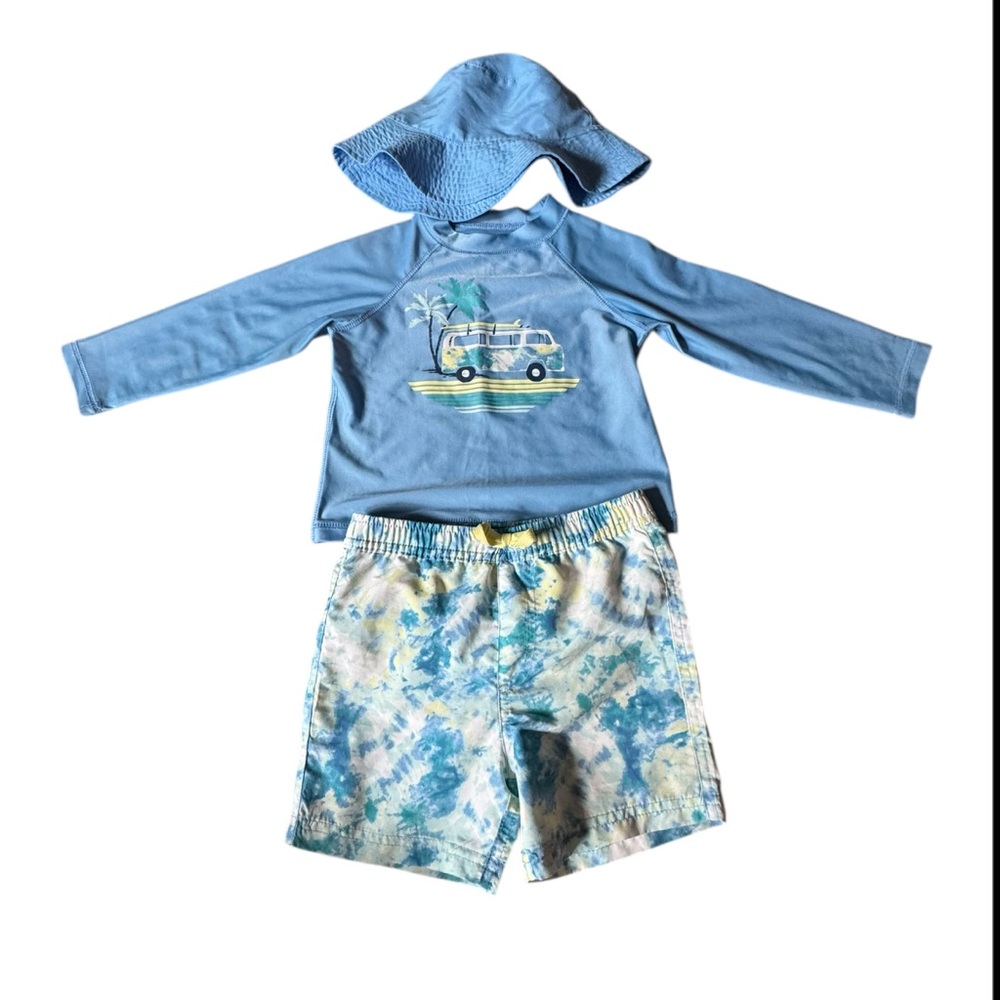 3 piece Swim Set w/ bucket a hat